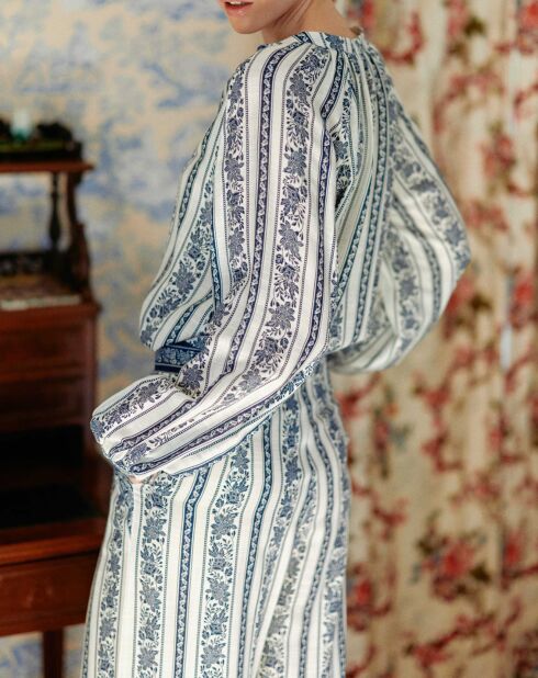 Chemise Beata frise bleue