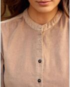 Chemise en Velours milleraies Blondie beige