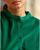 Chemise en Velours milleraies Blondie verte