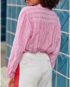 Chemise Bolia écru/rouge