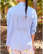 Chemise Coralia bleu ciel