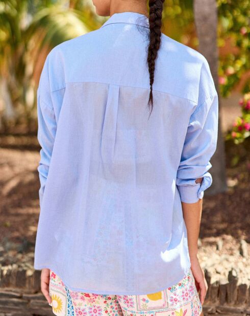 Chemise Coralia bleu ciel