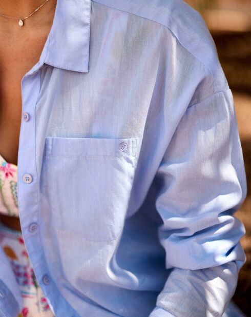 Chemise Coralia bleu ciel