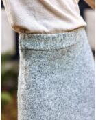 Jupe en Laine & Mohair mélangés Joody gris chiné
