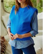 Pull sans manches Luma bleu