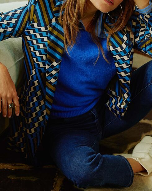 Pull sans manches Luma bleu