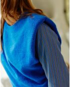 Pull sans manches Luma bleu