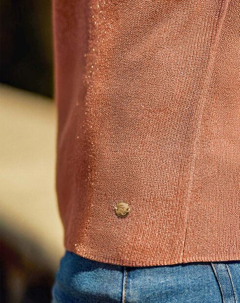 Pull manches courtes Macie rose