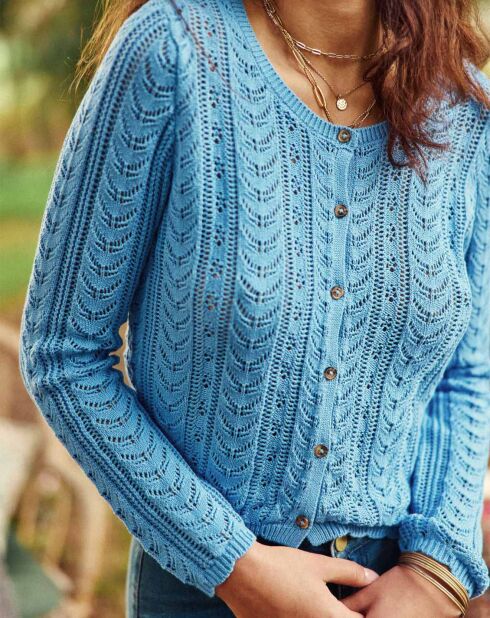 Gilet Maelys bleu