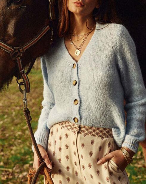 Gilet Mara bleu ciel