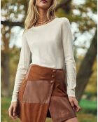 Pull en Laine mélangée Melya écru