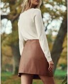 Pull en Laine mélangée Melya écru