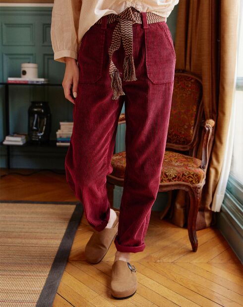 Marisol Cordhose mit gekochter Himbeere