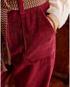 Corduroy broek met framboos en gekookt in Marisol