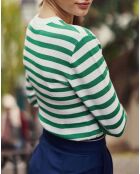 Pull Melina écru/vert