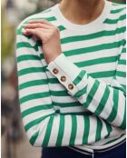 Pull Melina écru/vert