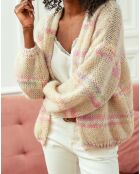 Gilet en Mohair mélangé Messina écru