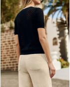 Pull manches courtes Millie noir