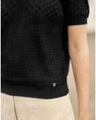 Pull manches courtes Millie noir