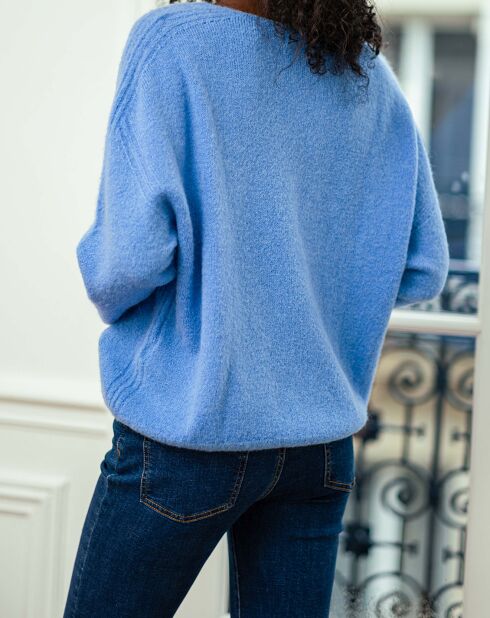 Pull en Alpaga mélangé Monteca bleu