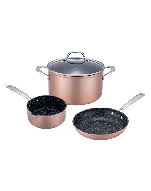 4 Pièces héritage Cuivré Greblon céramique cuivrées
