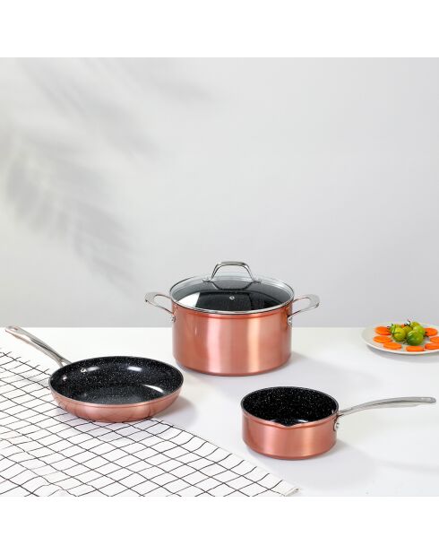 4 Pièces héritage Cuivré Greblon céramique cuivrées