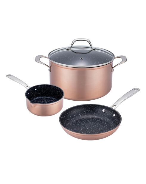 4 Pièces héritage Cuivré Greblon céramique cuivrées