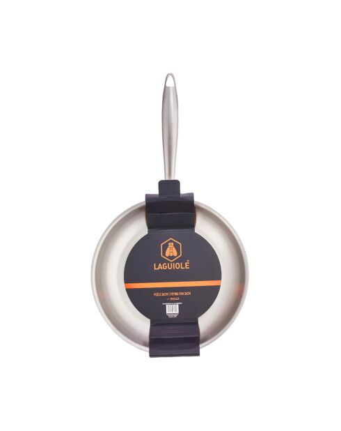 Poêle triplex induction argentée - 2L