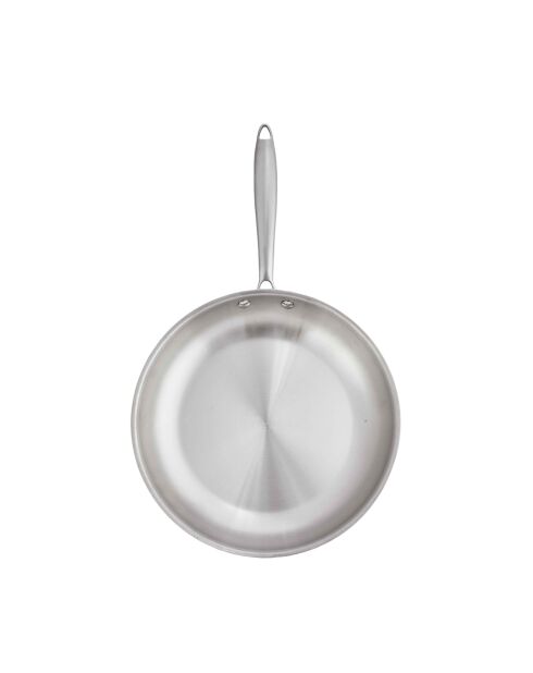 Poêle triplex induction argentée - 3L