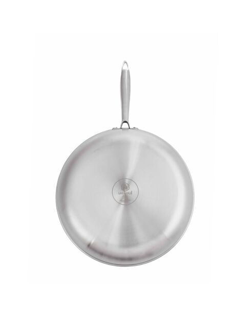 Poêle triplex induction argentée - 4.5L