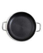 Plat à paëlla triplex avec couvercle  argenté - 3.5L