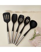 Set ustensile de cuisine Harmonie argenté/noir - 6 Pièces