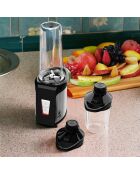 Mini Blender à Smoothies 350W - 6 pièces noir / orange - 300/500 ml