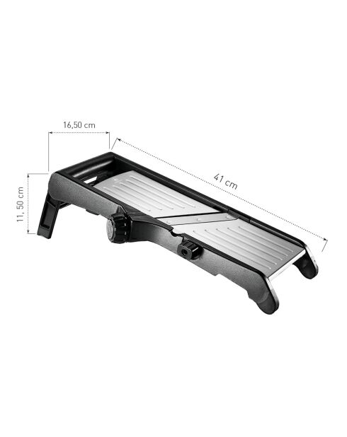 Mandoline réglables en plastique noir/argenté - 248g