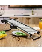 Mandoline Professional + Schutzhandschuhe schwarz/silber - 825g