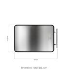 2-in-1-Schneidebrett oliv/silber - 43x27,5x2,4 cm