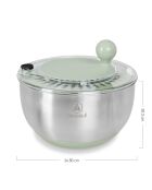 2-in-1-Salatschleuder oliv/silber - 876 g