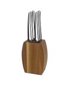 Bloc 6 couteaux steak Jet Miroir bois - 280x180x50 cm