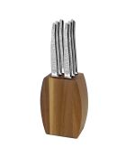 Bloc 6 couteaux steak Jet Styl bois - 255x65x25 cm