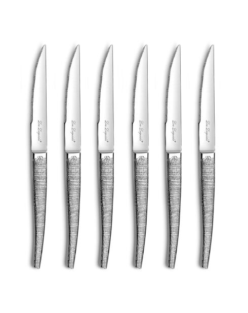 Bloc 6 couteaux steak Jet Styl bois - 255x65x25 cm