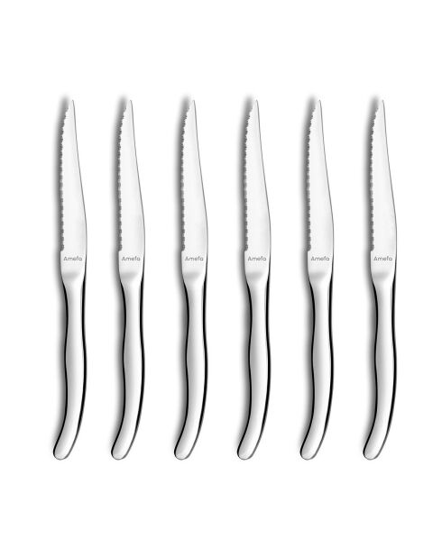 Bloc 6 couteaux steak Virgule bois - 280x60x30 cm