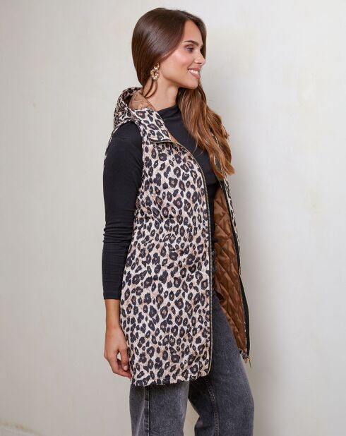 Doudoune sans manches Joséfine camel