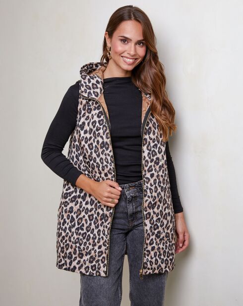 Doudoune sans manches Joséfine camel