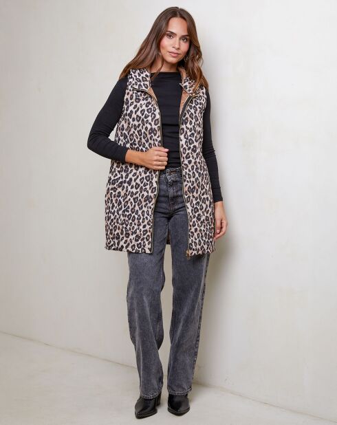 Doudoune sans manches Joséfine camel