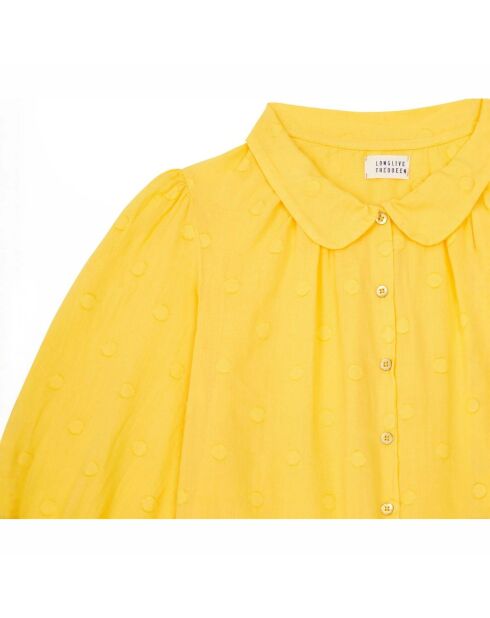 Blouse à Pois jaune