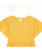 T-Shirt à Volants jaune moutarde