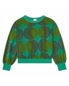 Sweat en Coton Bio imprimé vert