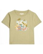 T-Shirt Tayo vert kaki