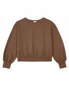 Sweat Uni Coton Bio marron