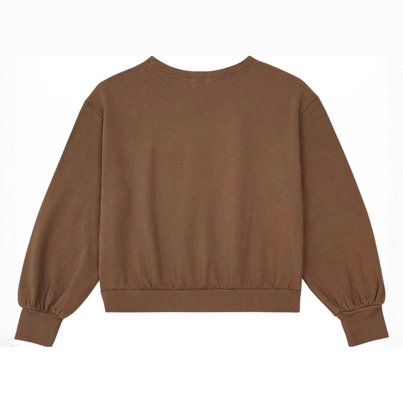 Sweat Uni Coton Bio marron